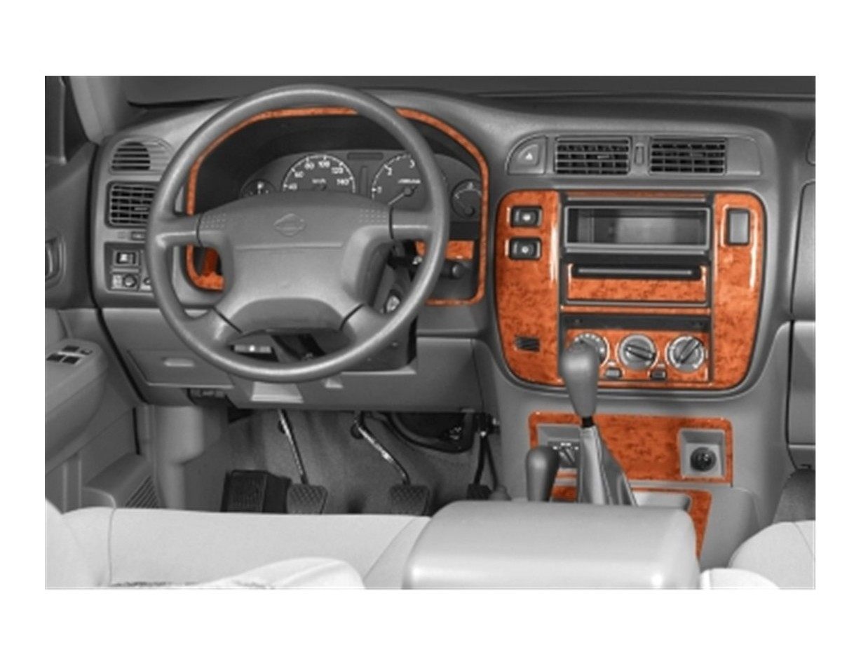 Nissan Patrol 00-04 Kit la décoration du tableau de bord 8-Pièce - 1 - habillage decor de tableau de bord