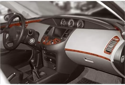Nissan Primera 06.02 - 06.06 3D Inleg dashboard Interieurset aansluitend en pasgemaakt op he 12 -Teile