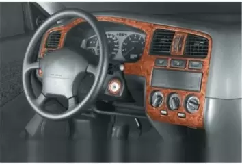 Nissan Primera 09.96 - 09.99 3D Inleg dashboard Interieurset aansluitend en pasgemaakt op he 10 -Teile