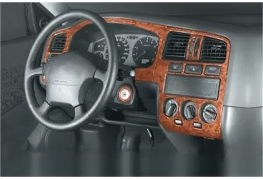 Nissan Primera 96-99 Mittelkonsole Armaturendekor Cockpit Dekor 10-Teilige - 1- Cockpit Dekor Innenraum