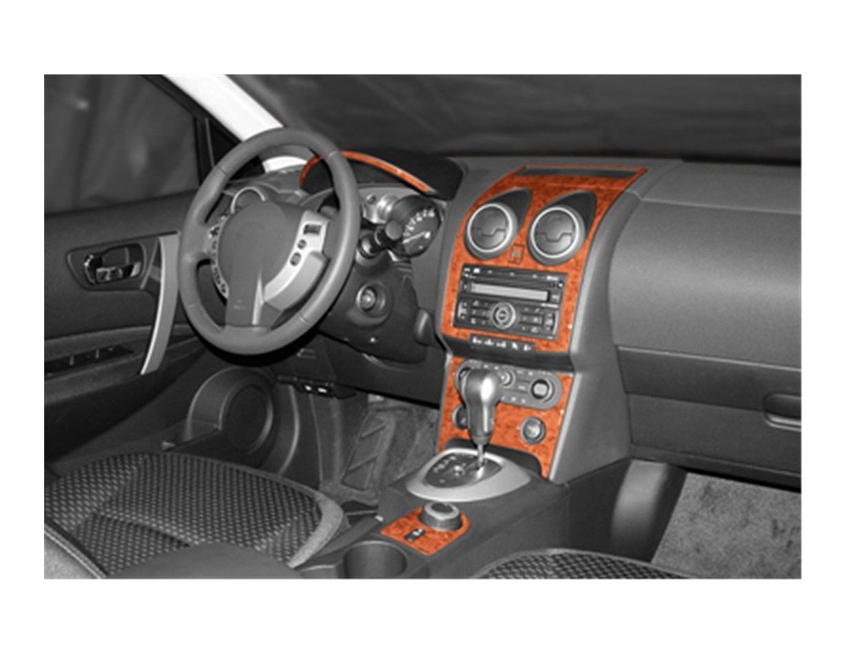 Nissan Qashqaı 01.07 - 12.10 3D Inleg dashboard Interieurset aansluitend en pasgemaakt op he 24 -Teile