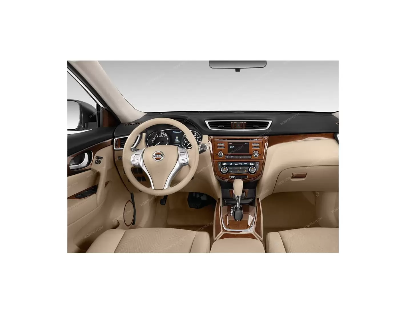 Nissan Qashqai 2013–2021 Kit Rivestimento Cruscotto all'interno del veicolo Cruscotti personalizzati 45-Decori