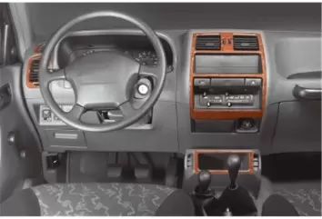 Nissan Terrano 4x4 05.96-12.02 3M 3D Interior Dashboard Trim Kit Dash Trim Dekor 7-Parts