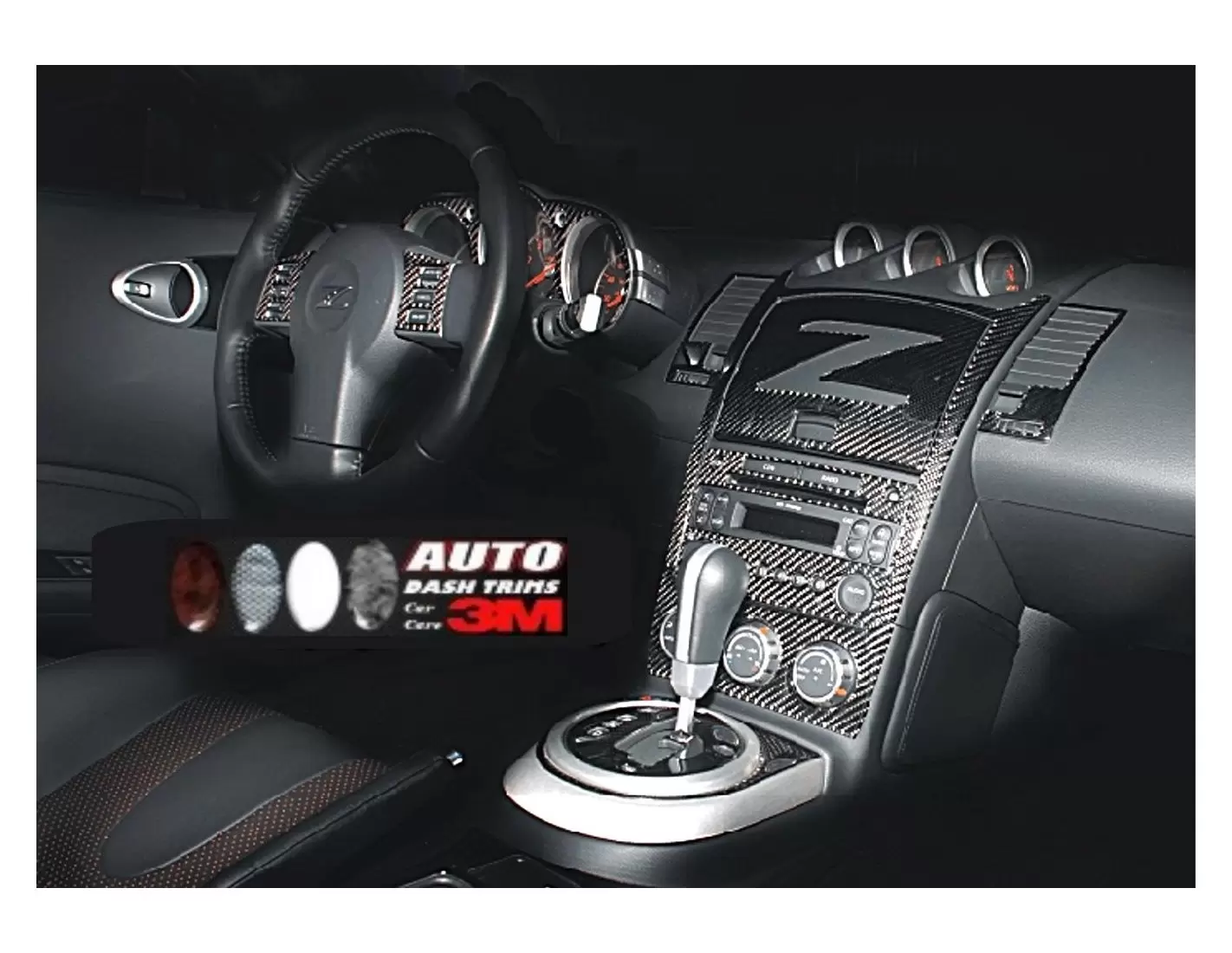 Nissan Z350 2003-2005 boîte manuelle Box BD Kit la décoration du tableau de bord - 1 - habillage decor de tableau de bord