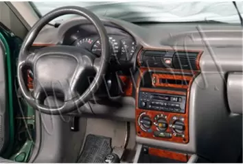 Opel Astra F 09.91-02.98 3M 3D Interior Dashboard Trim Kit Dash Trim Dekor 16-Parts
