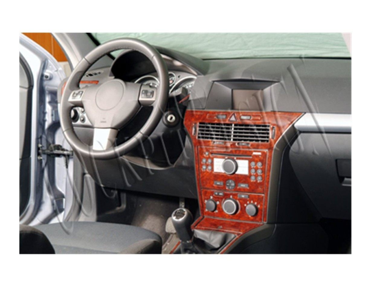 Opel Astra H 04-10 Mittelkonsole Armaturendekor Cockpit Dekor 10-Teilige - 1- Cockpit Dekor Innenraum