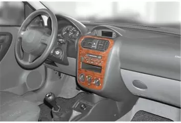 Opel Corsa C – Combo 08.00-06.06 3M 3D Interior Dashboard Trim Kit Dash Trim Dekor 6-Parts