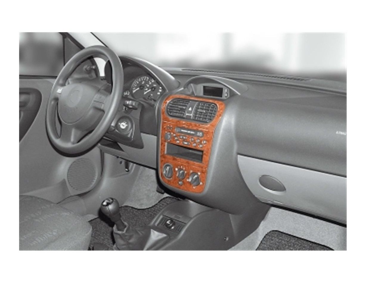 Opel Corsa C – Combo 08.00-06.06 3M 3D Interior Dashboard Trim Kit Dash Trim Dekor 6-Parts