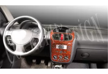 Opel Corsa C – Pick-up 01.03-12.06 3M 3D Interior Dashboard Trim Kit Dash Trim Dekor 6-Parts