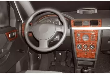 Opel Meriva 02.03-12.07 3M 3D Interior Dashboard Trim Kit Dash Trim Dekor 17-Parts