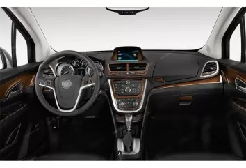 Opel Mokka ab 2012 3D Inleg dashboard Interieurset aansluitend en pasgemaakt op he 35-Teile