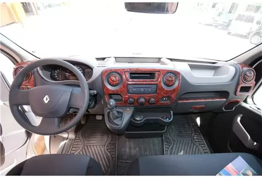 Opel Movano 01.2010 3D Inleg dashboard Interieurset aansluitend en pasgemaakt op he 23 -Teile