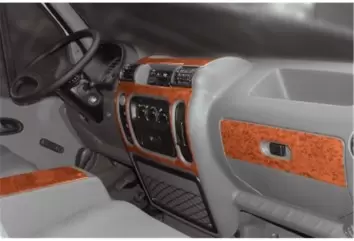 Opel Movano-Nissan Interstar 01.2002 3M 3D Interior Dashboard Trim Kit Dash Trim Dekor 6-Parts