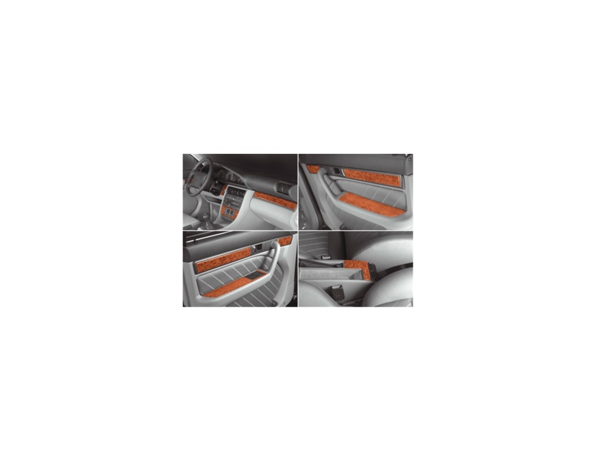 Audi 100 A6 10.90 - 03.97 3D Inleg dashboard Interieurset aansluitend en pasgemaakt op he 22 -Teile