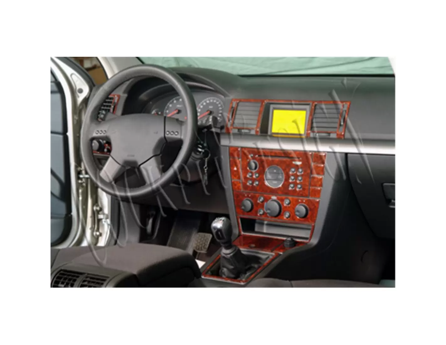 Opel Vectra C 09.02 - 12.08 3D Inleg dashboard Interieurset aansluitend en pasgemaakt op he 22 -Teile