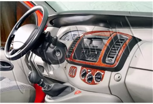 Opel Vivaro 01.01-12.06 3M 3D Interior Dashboard Trim Kit Dash Trim Dekor 6-Parts