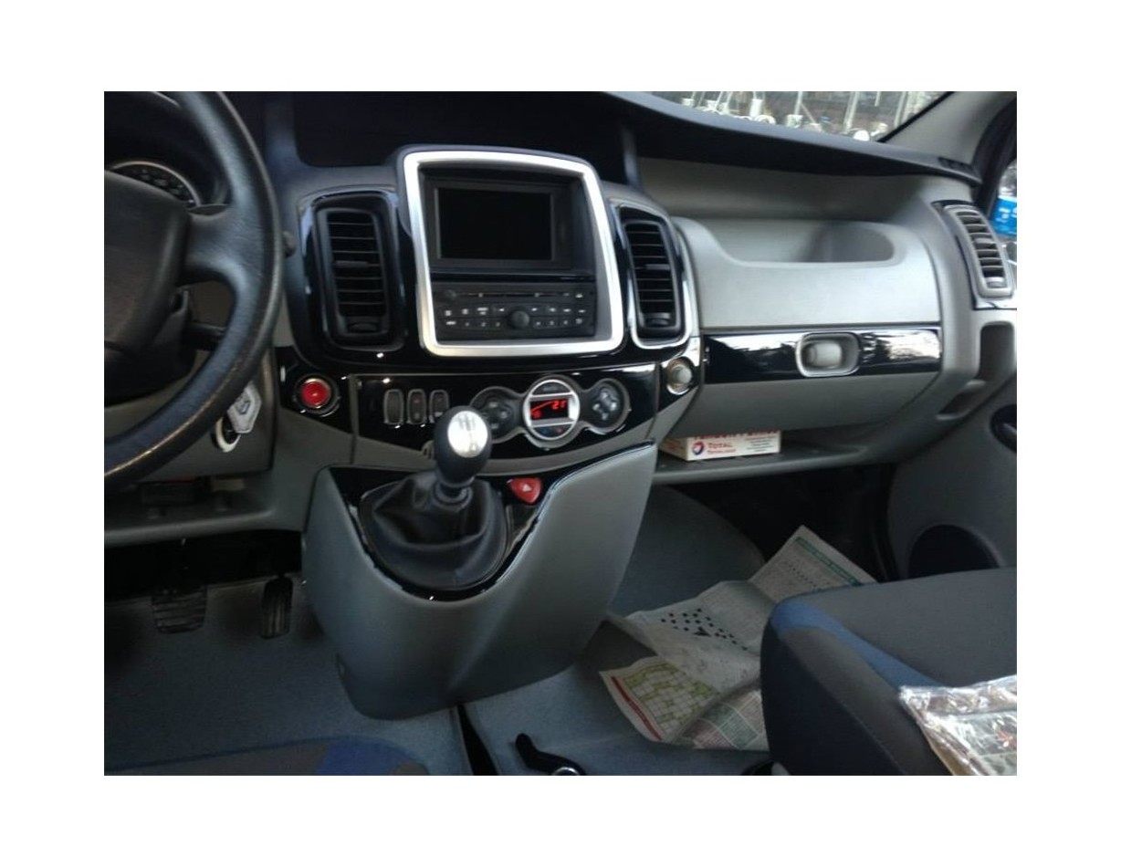 Opel Vivaro 01.2011 3D Inleg dashboard Interieurset aansluitend en pasgemaakt op he 16 -Teile