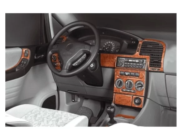 Opel Zafira A 01.99-12.05 3M 3D Interior Dashboard Trim Kit Dash Trim Dekor 21-Parts