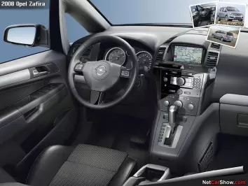 Opel Zafira B 01.06-12.15 3M 3D Interior Dashboard Trim Kit Dash Trim Dekor 21-Parts