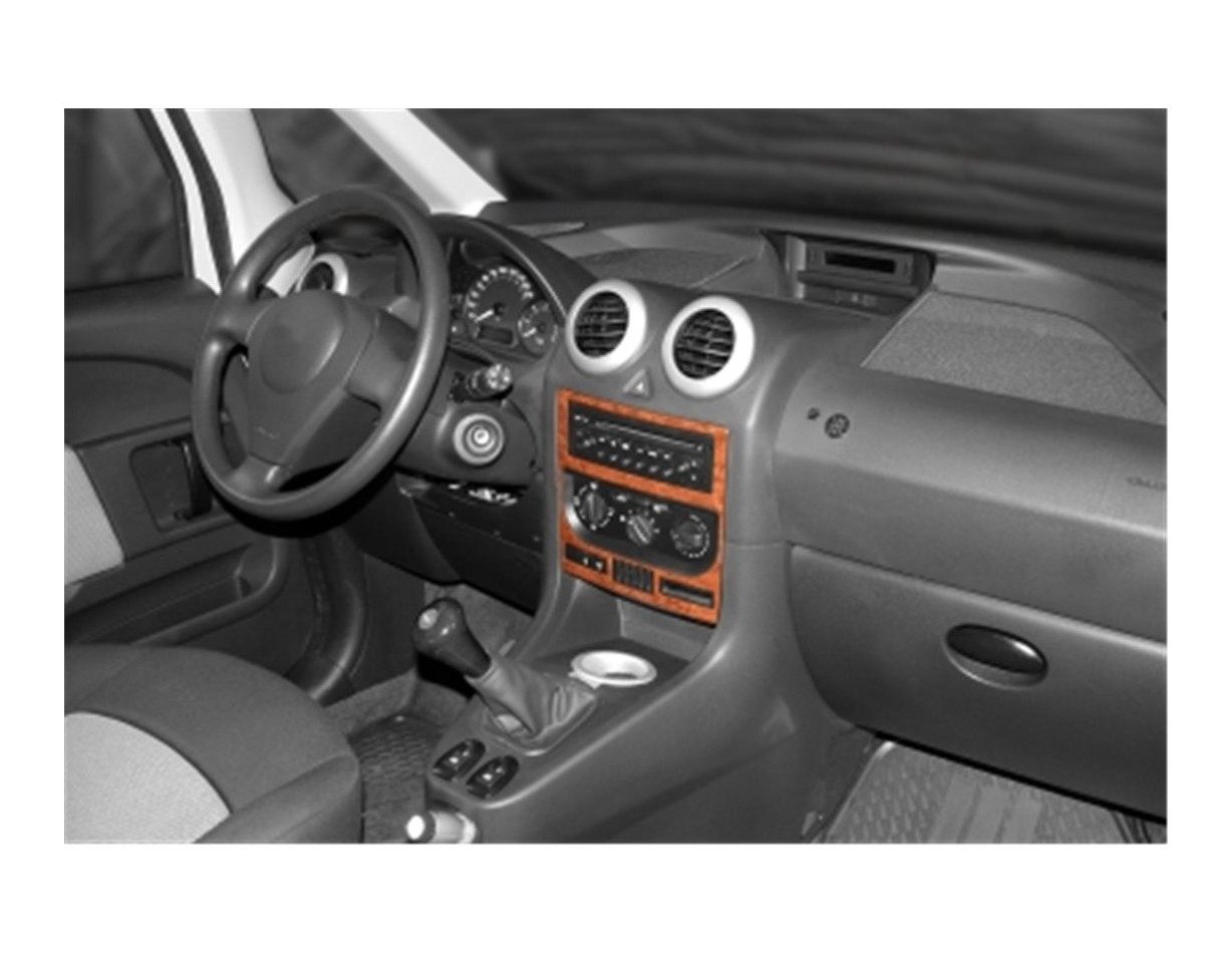 Peugeot 1007 04.2005 Kit Rivestimento Cruscotto all'interno del veicolo Cruscotti personalizzati 2-Decori