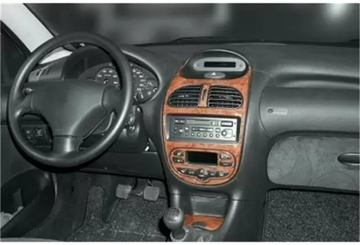 Peugeot 206 10.01-01.10 3M 3D Interior Dashboard Trim Kit Dash Trim Dekor 10-Parts