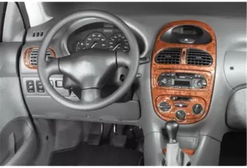 Peugeot 206 10.98-09.01 3M 3D Interior Dashboard Trim Kit Dash Trim Dekor 8-Parts