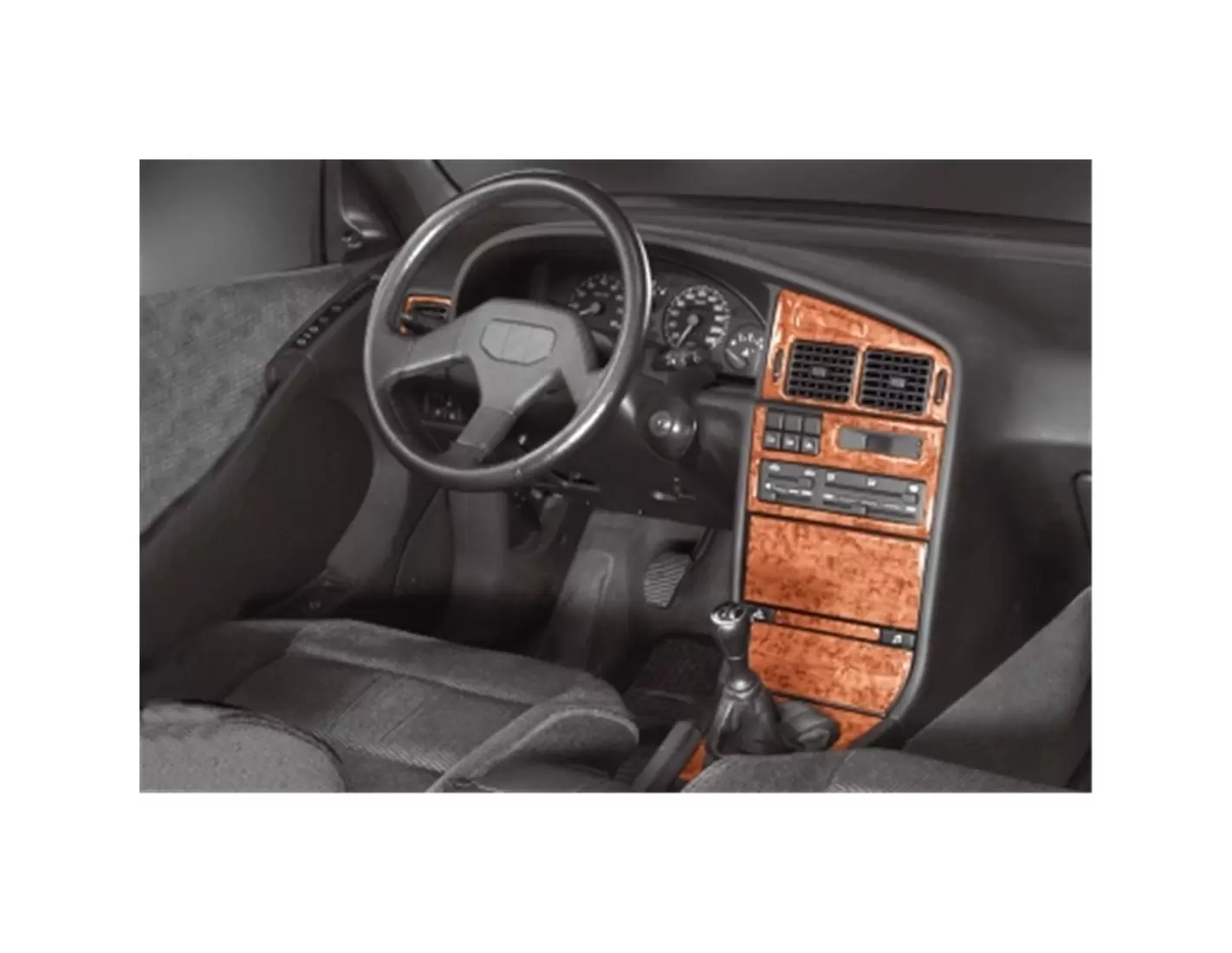 Peugeot 405 09.92-06.95 3M 3D Interior Dashboard Trim Kit Dash Trim Dekor 9-Parts