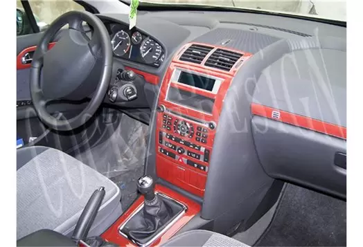 Peugeot 407 05-12.10 Mittelkonsole Armaturendekor Cockpit Dekor 11-Teilige - 1- Cockpit Dekor Innenraum