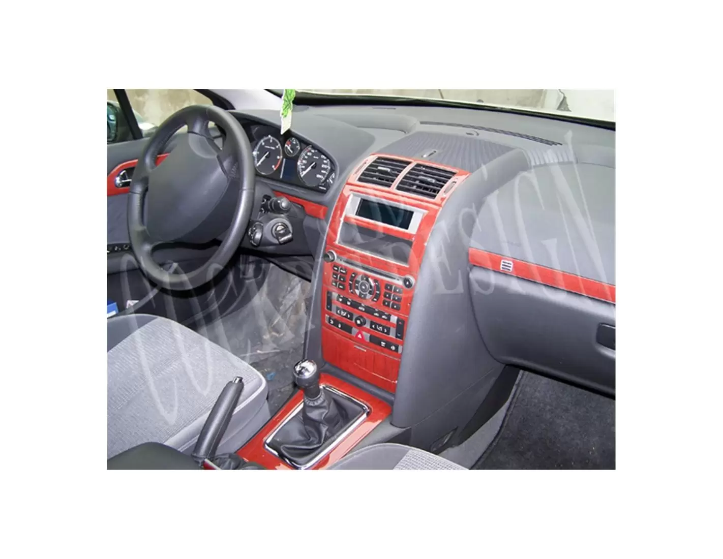 Peugeot 407 06.05-12.10 3M 3D Interior Dashboard Trim Kit Dash Trim Dekor 11-Parts