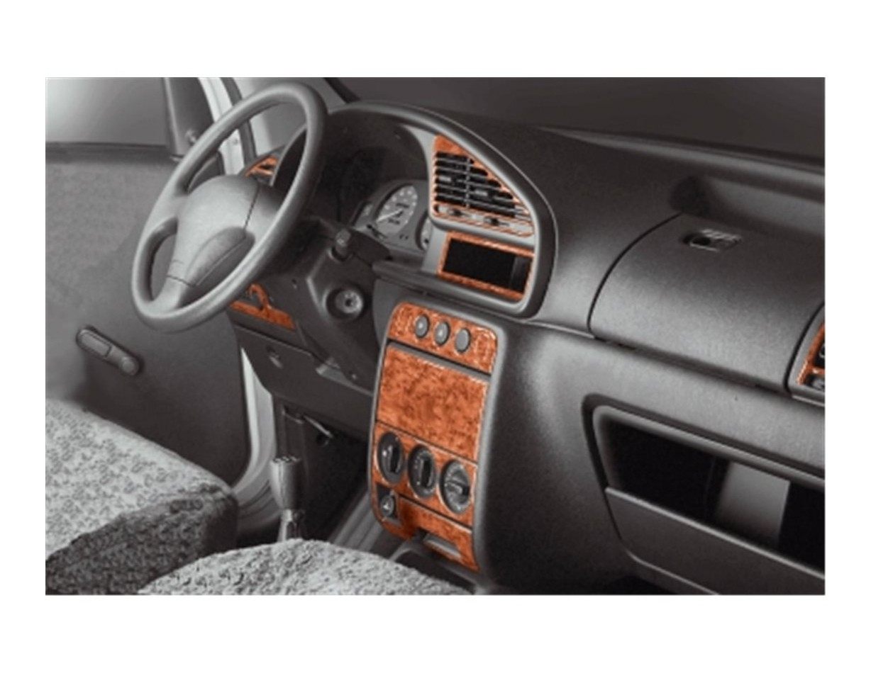 Peugeot Partner 09.96 - 09.02 3D Inleg dashboard Interieurset aansluitend en pasgemaakt op he 14 -Teile