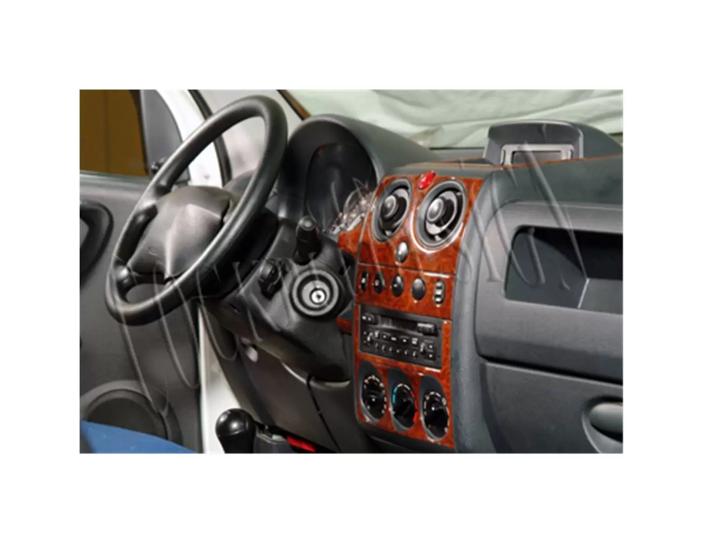 Peugeot Partner 10.02-07.08 3M 3D Interior Dashboard Trim Kit Dash Trim Dekor 11-Parts