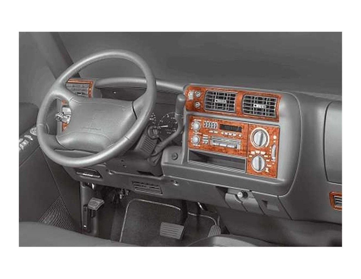 Chevrolet Blazer 01.1995 3D Inleg dashboard Interieurset aansluitend en pasgemaakt op he 17 -Teile