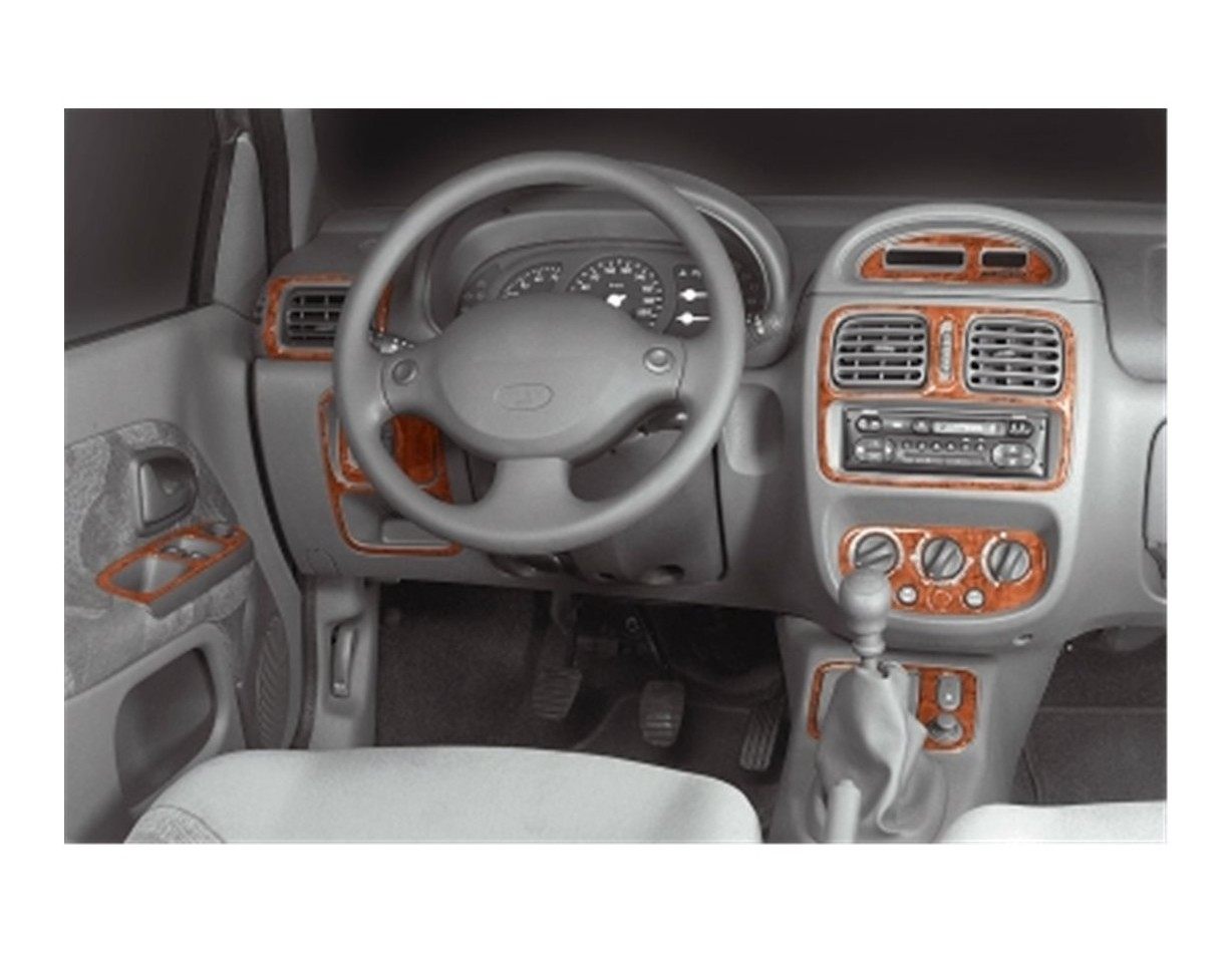 Renault Clio Symbol 06.04 - 09.08 3D Inleg dashboard Interieurset aansluitend en pasgemaakt op he 15 -Teile