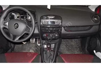Renault Clio-4 09.2012 3M 3D Interior Dashboard Trim Kit Dash Trim Dekor 16-Parts