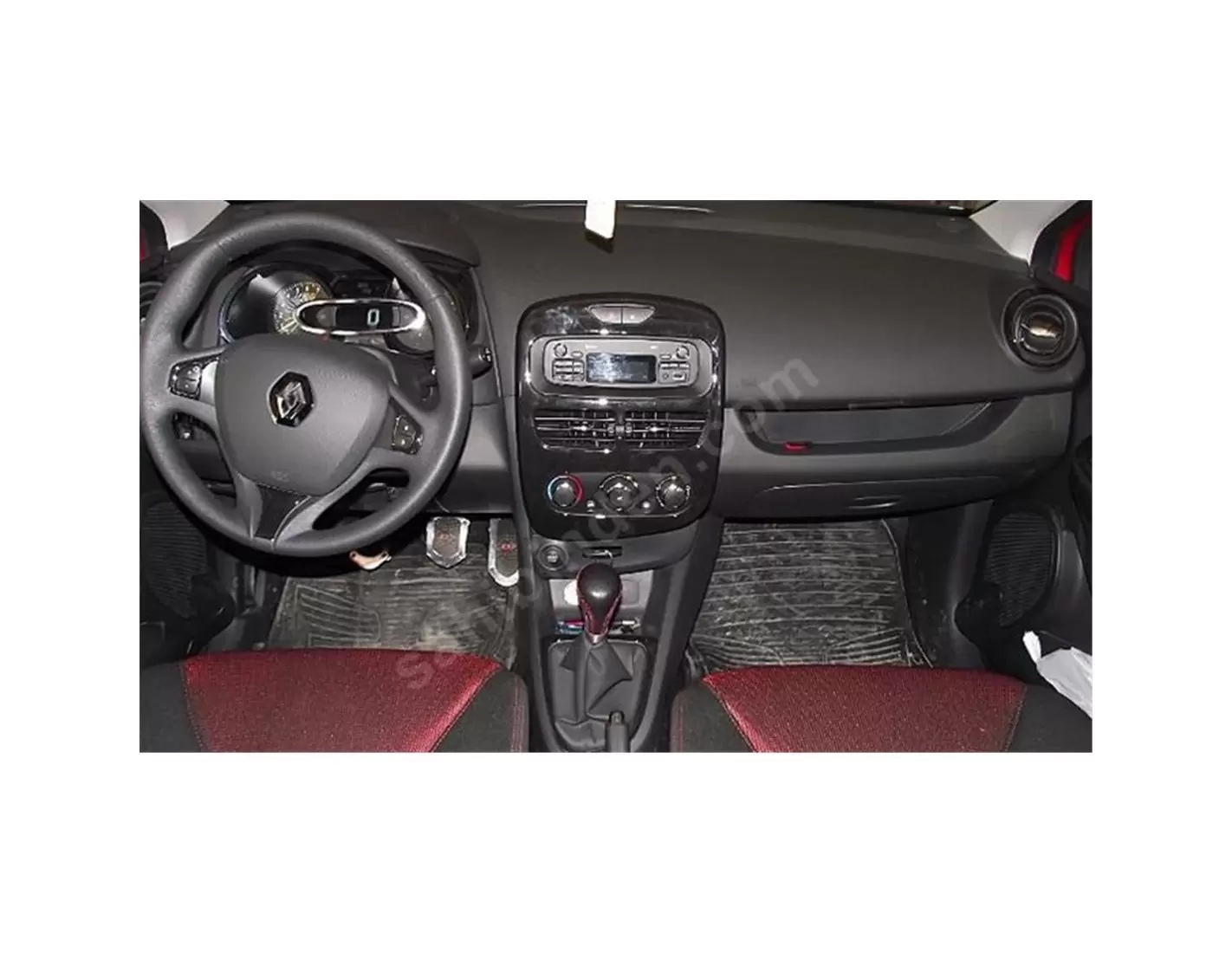 Renault Clio-4 09.2012 3M 3D Interior Dashboard Trim Kit Dash Trim Dekor 16-Parts