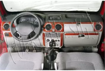 Renault Kangoo-Nissan Kubistar 06.98-09.08 3M 3D Interior Dashboard Trim Kit Dash Trim Dekor 10-Parts