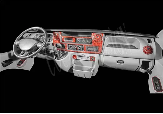 Renault Master 01.04 - 12.09 Kit Rivestimento Cruscotto all'interno del veicolo Cruscotti personalizzati 28-Decori