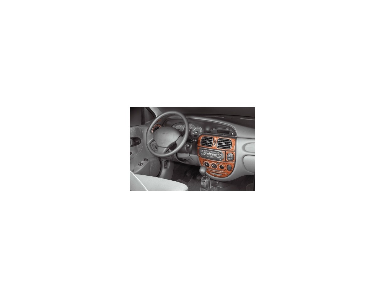 Renault Megane 96-02 99 Kit la décoration du tableau de bord 13-Pièce - 1 - habillage decor de tableau de bord