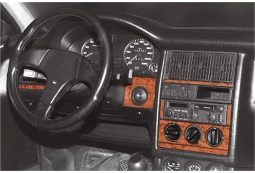 Audi 80 90 B4 10.86-95 Mittelkonsole Armaturendekor Cockpit Dekor 11-Teilige - 1- Cockpit Dekor Innenraum