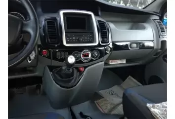 Renault Trafic-Nissan Primastar 01.2011 3M 3D Interior Dashboard Trim Kit Dash Trim Dekor 16-Parts