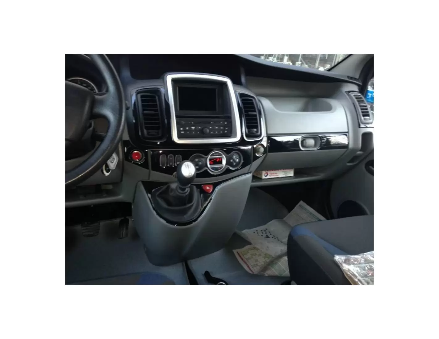Renault Trafic-Nissan Primastar 01.2011 3M 3D Interior Dashboard Trim Kit Dash Trim Dekor 16-Parts