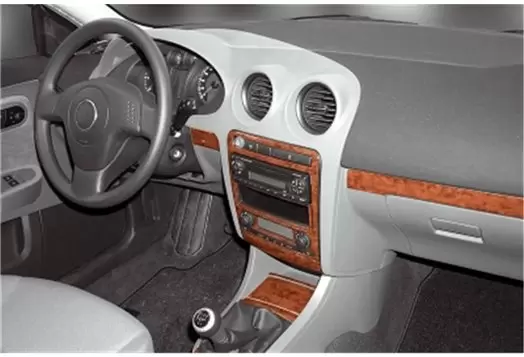 Seat Ibiza - Cordoba 04.02 - 12.07 3D Inleg dashboard Interieurset aansluitend en pasgemaakt op he 14 -Teile