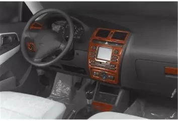 Seat Ibiza-Cordoba 08.99-03.02 3M 3D Interior Dashboard Trim Kit Dash Trim Dekor 9-Parts
