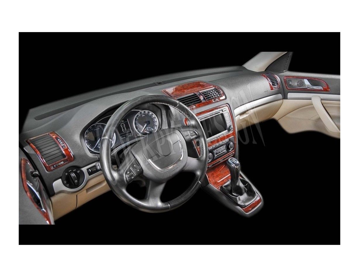 Skoda Octavia A5 1Z 09.2009 Kit Rivestimento Cruscotto all'interno del veicolo Cruscotti personalizzati 11-Decori