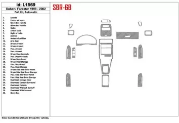 SUBARU Subaru Forester 1998-2002 Automatic Gearbox, Full Set, 30 Parts set Interior BD Dash Trim Kit €64.99