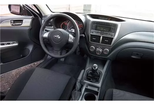 Subaru Impreza 01.2007 3D Inleg dashboard Interieurset aansluitend en pasgemaakt op he 22 -Teile