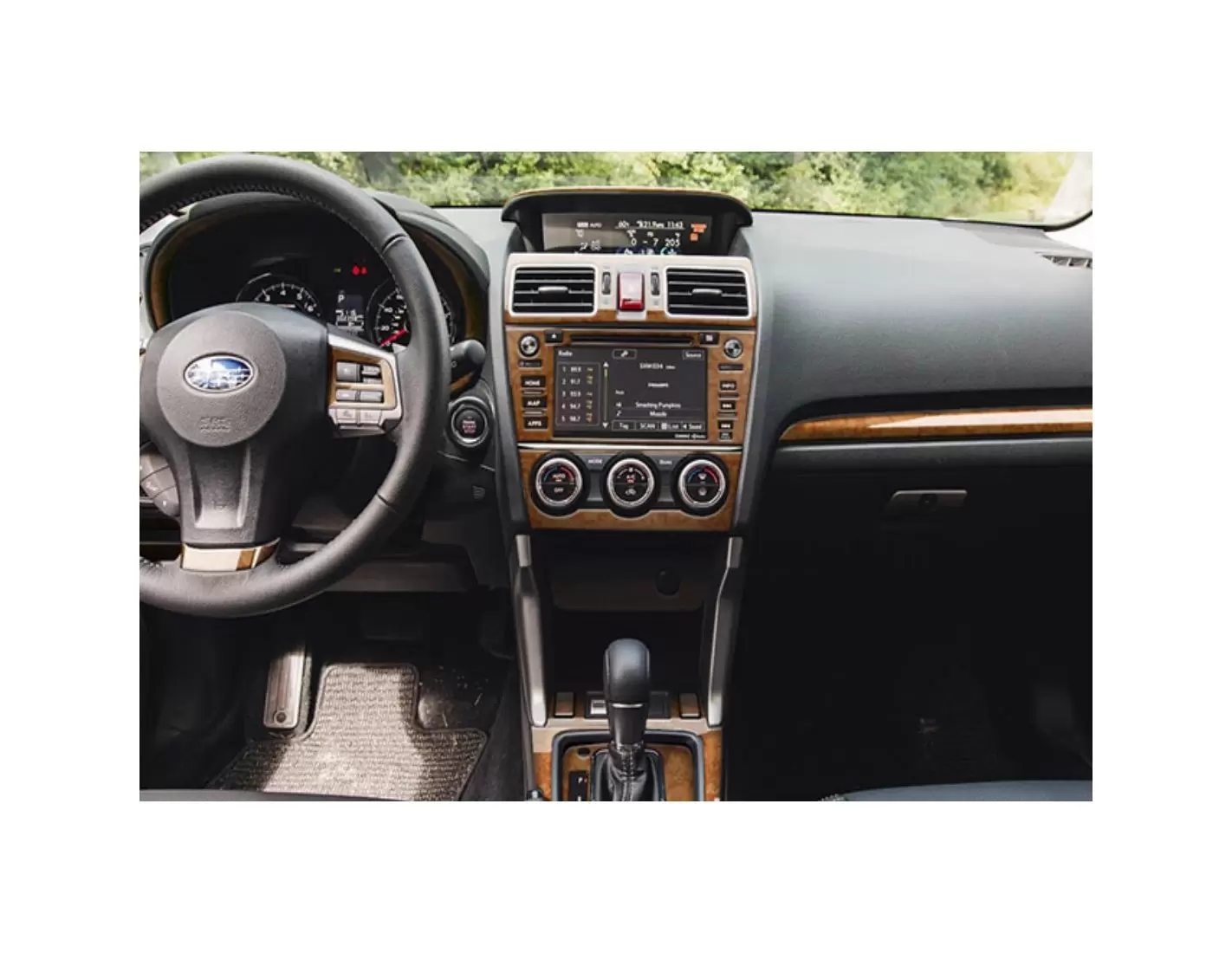 Subaru Impreza G4 2012-2014 3D Inleg dashboard Interieurset aansluitend en pasgemaakt op he 51-Teile