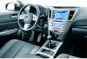 Subaru Legacy 2010-2014 Kit Rivestimento Cruscotto all'interno del veicolo Cruscotti personalizzati 47-Decori