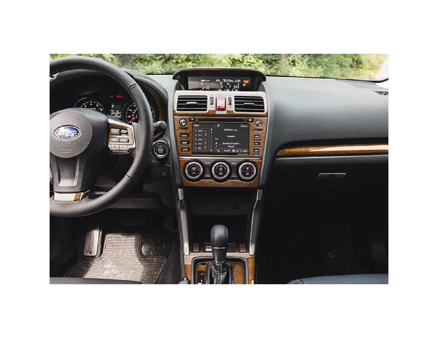 Subaru XV Crosstrek 2012-2017 Mittelkonsole Armaturendekor Cockpit Dekor 51-Teilige - 1- Cockpit Dekor Innenraum