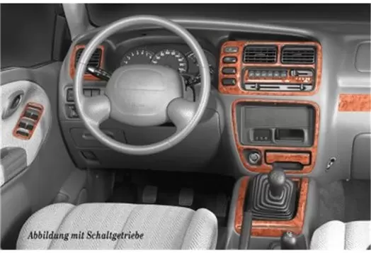 Suzuki Grand vitara 4x4 03.98 - 08.05 3D Inleg dashboard Interieurset aansluitend en pasgemaakt op he 16 -Teile